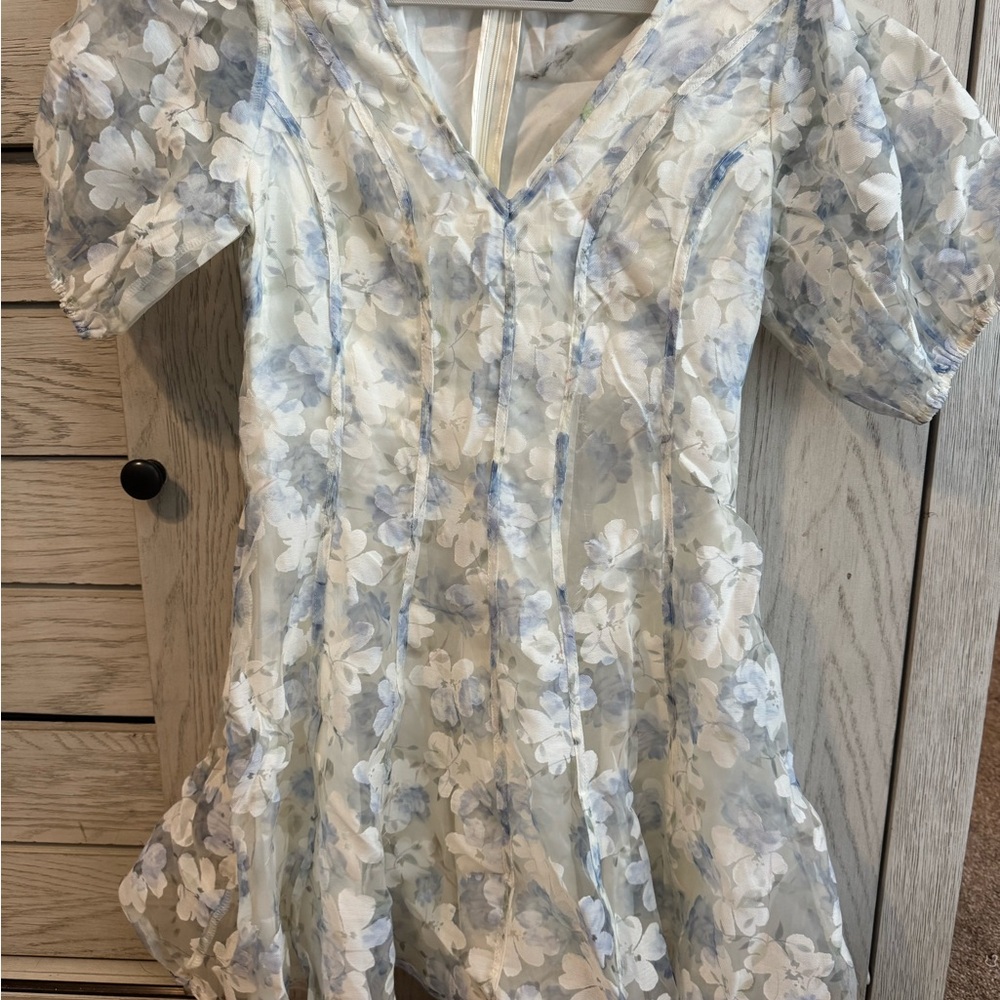 BRAND NEW Altar’d State Floral Puff Sleeve Dress
